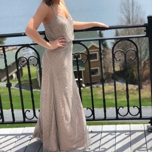 Adrianna Papell sequin gown